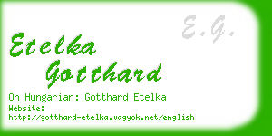 etelka gotthard business card